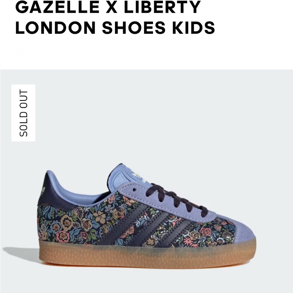 adidas sneakers - Navy and Periwinkle Floral